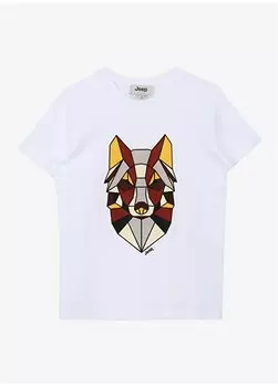 Мужская футболка цвета экрю C4SB-TST4222. Jeep, экрю