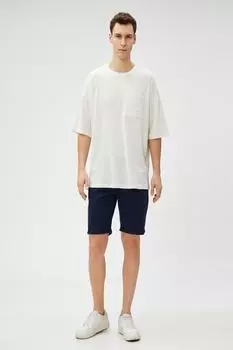 Мужская футболка цвета экрю Koton, экрю