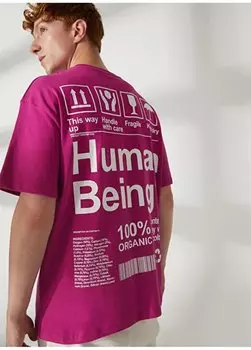 Мужская футболка цвета фуксии с круглым вырезом GU23MSS03021 Gmg Frenze, фуксия