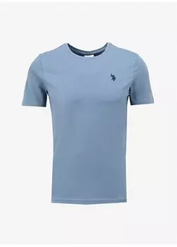 Мужская футболка цвета индиго с круглым вырезом GTS01IY024 U.S. Polo Assn., индиго