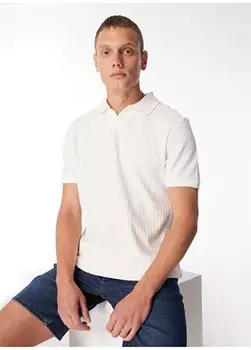 Мужская футболка цвета поло цвета экрю ANKE U.S. Polo Assn., экрю