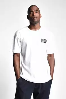 Мужская футболка цвета слоновой кости с коротким рукавом 22y-1152 Lescon, черный