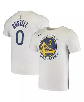 Мужская футболка d'angelo russell white golden state warriors name and number logo performance Nike, белый