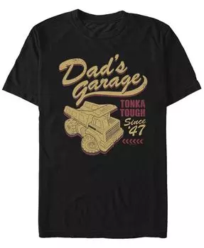 Мужская футболка Dads Garage с короткими рукавами и круглым вырезом Fifth Sun, черный
