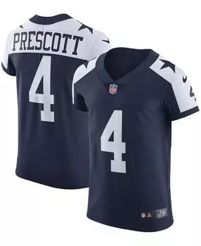 Мужская футболка dak prescott navy dallas cowboys alternate vapor elite player Nike, синий