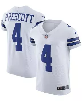 Мужская футболка dak prescott white dallas cowboys vapor elite player Nike, белый