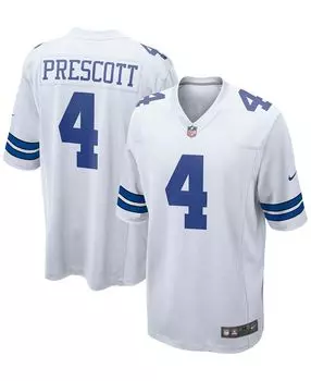 Мужская футболка Dak Prescott White Dallas Cowboys Game Team Nike