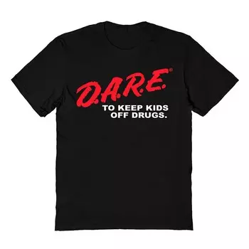 Мужская футболка DARE To Keep Kids Off Drugs Licensed Character, черный