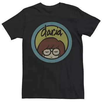 Мужская футболка Daria Classic с короткими рукавами и логотипом Licensed Character, черный