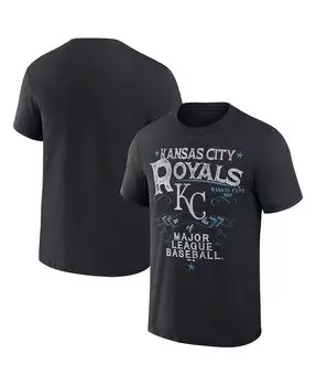 Мужская футболка Darius Rucker Collection by Black Kansas City Royals Beach Splatter Fanatics, черный