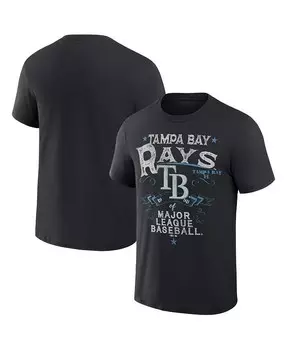 Мужская футболка Darius Rucker Collection by Black Tampa Bay Rays Beach Splatter Fanatics, черный