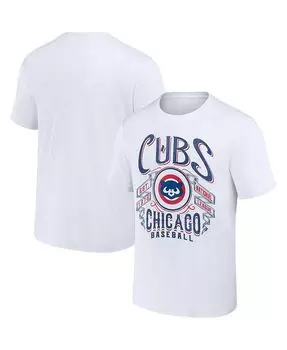 Мужская футболка Darius Rucker Collection от White Chicago Cubs с эффектом потертости в стиле рок Fanatics, белый