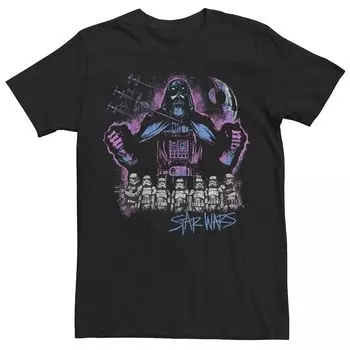 Мужская футболка «Дарт Вейдер» поверх штурмовиков Star Wars