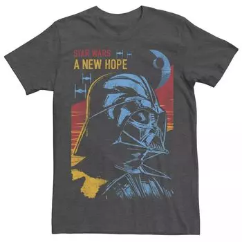 Мужская футболка «Дарт Вейдер» смотрит на новую футболку «Надежда» Star Wars