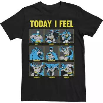 Мужская футболка DC Comics Batman Today I Feel Emotional Box Up Licensed Character