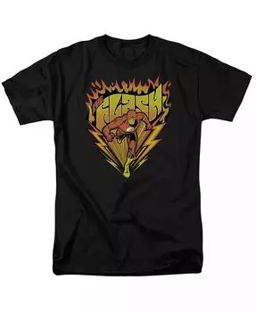 Мужская футболка DC Comics Blazing Speed с коротким рукавом для взрослых Flash, черный