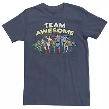 Мужская футболка DC Comics Justice League Team Awesome Group Licensed Character