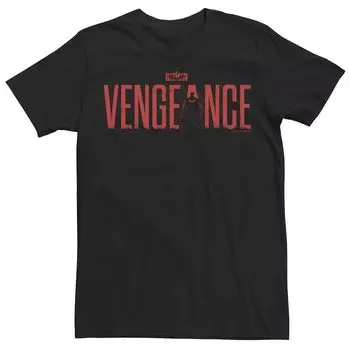Мужская футболка DC Comics с изображением Бэтмена, красная надпись Vengeance Licensed Character
