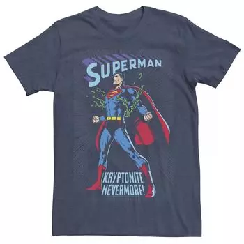 Мужская футболка DC Comics «Супермен в цепях» с винтажным плакатом и графикой Licensed Character
