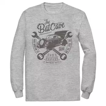 Мужская футболка DC Comics The Bat Cave Circle с текстовым плакатом