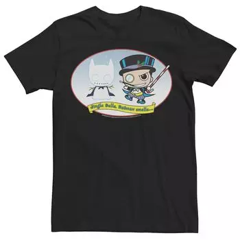 Мужская футболка DC Comics The Penguin Jingle Bells Batman Smells Christmas Tee, Черная Licensed Character, черный