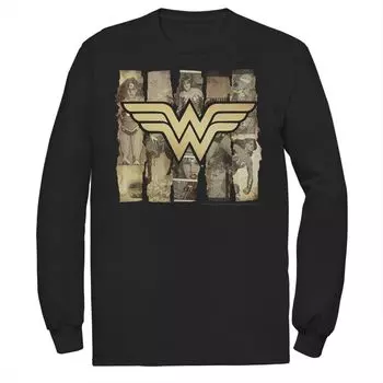 Мужская футболка DC Comics Wonder Woman с логотипом газеты и портретами Licensed Character