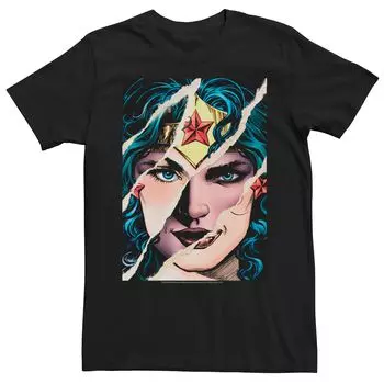 Мужская футболка DC Comics Wonder Woman с разрезом и портретом Licensed Character