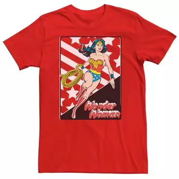 Мужская футболка DC Comics Wonder Woman со звездами и полосками Licensed Character