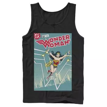 Мужская футболка DC Comics Wonder Woman в стиле ретро-комиксов Licensed Character
