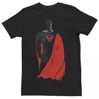 Мужская футболка DC Fandome Superman Stance темного цвета с портретом Licensed Character