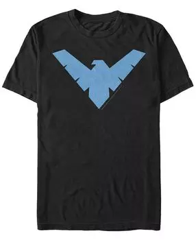 Мужская футболка dc с логотипом batman nightwing с коротким рукавом Fifth Sun, черный