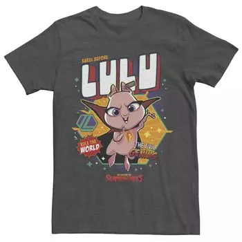 Мужская футболка DC Super Pets Lulu Badge Licensed Character