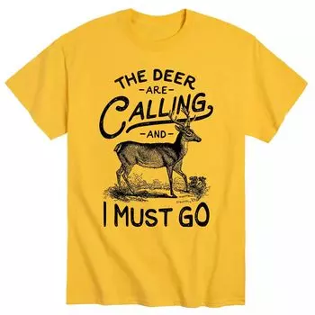 Мужская футболка Deer Are Calling Must Go Licensed Character