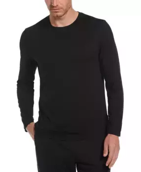 Мужская футболка Deluxe Touch Knit с круглым вырезом Perry Ellis Portfolio, черный