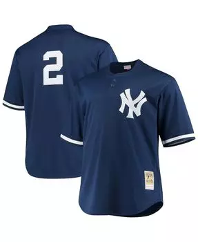 Мужская футболка derek jeter navy new york yankees big and tall batting practice replica player jersey Mitchell & Ness, синий