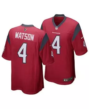Мужская футболка deshaun watson houston texans game jersey Nike, красный