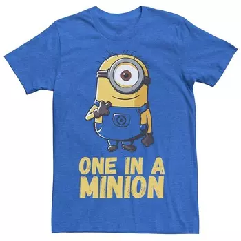 Мужская футболка Despicable Me Minions One In A Minion Licensed Character, цвет Royal Hthr