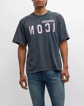 Мужская футболка Destroyed Icon Dsquared2