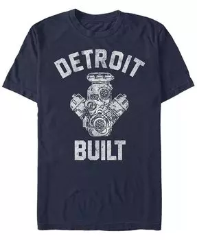Мужская футболка Detroit Motors с коротким рукавом и принтом Crew Fifth Sun, синий