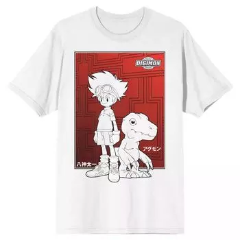 Мужская футболка Digimon Agumon Licensed Character