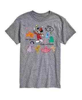 Мужская футболка Disney 100 с коротким рукавом AIRWAVES, серебро