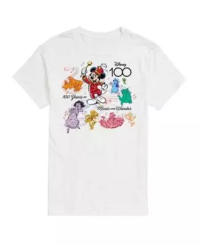 Мужская футболка Disney 100 с коротким рукавом AIRWAVES, белый