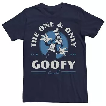 Мужская футболка Disney 100 The One & Only Goofy Licensed Character, темно-синий