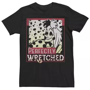 Мужская футболка Disney 101 далматинец Круэлла Де Виль Perfectly Wretched Licensed Character