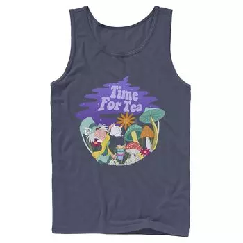 Мужская футболка Disney Alice In Wonderland Mad Hatter Time For Tea Tank Licensed Character