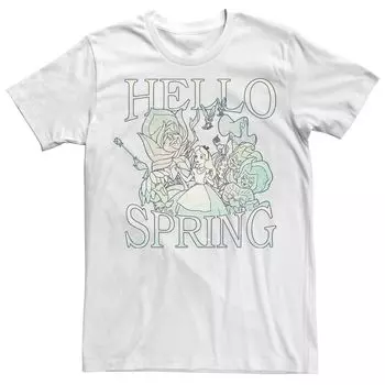 Мужская футболка Disney «Алиса в стране чудес» Hello Spring Licensed Character