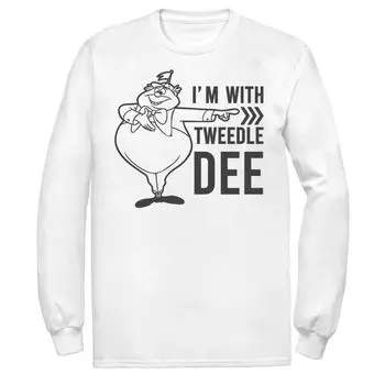 Мужская футболка Disney «Алиса в стране чудес» I'm With Tweedledee Licensed Character