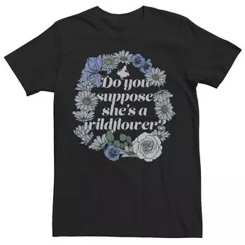 Мужская футболка Disney «Алиса в стране чудес» She’s Wildflower Licensed Character