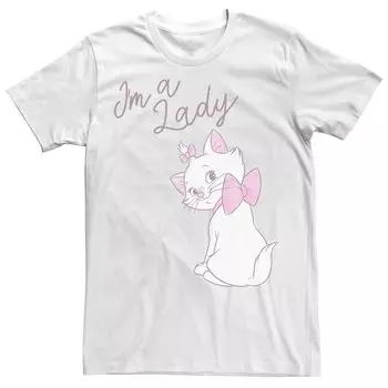 Мужская футболка Disney Aristocats Kitten Marie I’m A Lady Licensed Character