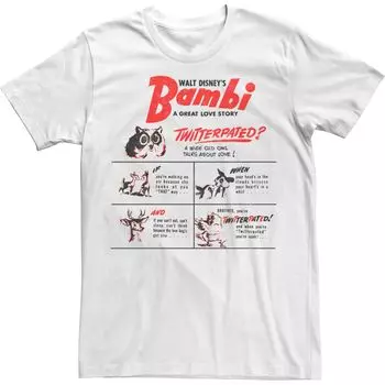 Мужская футболка Disney Bambi A Great Love Story Licensed Character